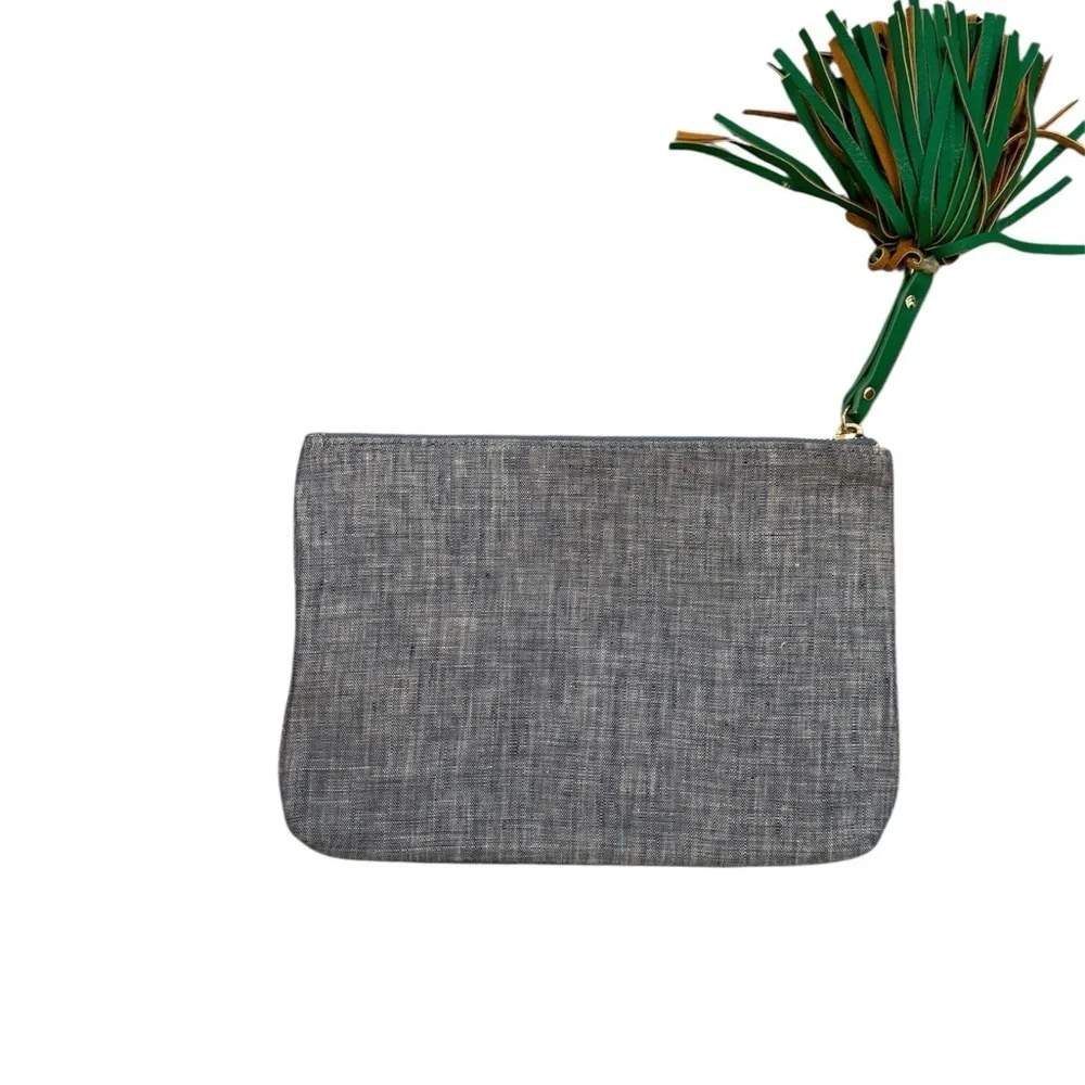 Merona Women’s Embroidered Chambray Tassel Clutch